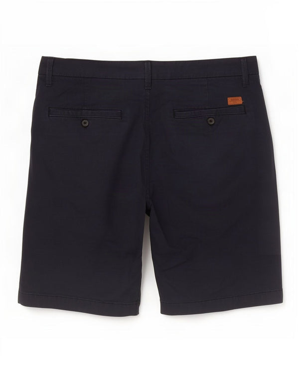 Timberland Mens Chino Shorts W32 Médio Algodão Azul Marinho