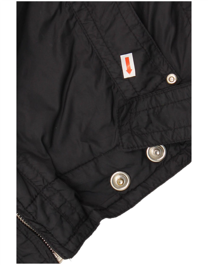 Jaqueta utilitária masculina ZARA UK 38 médio preto
