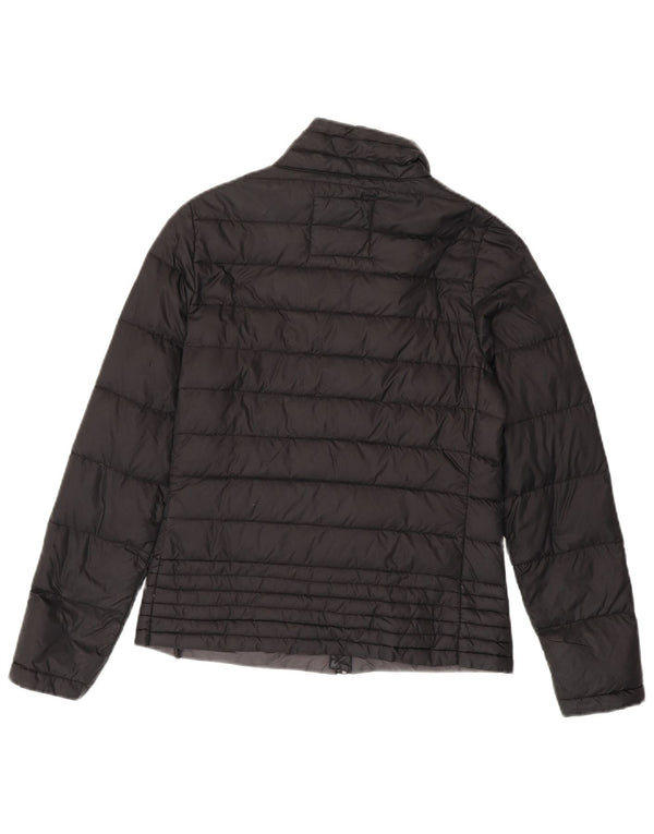 Jaqueta acolchoada feminina PUFFA tamanho 8 XS preto nylon