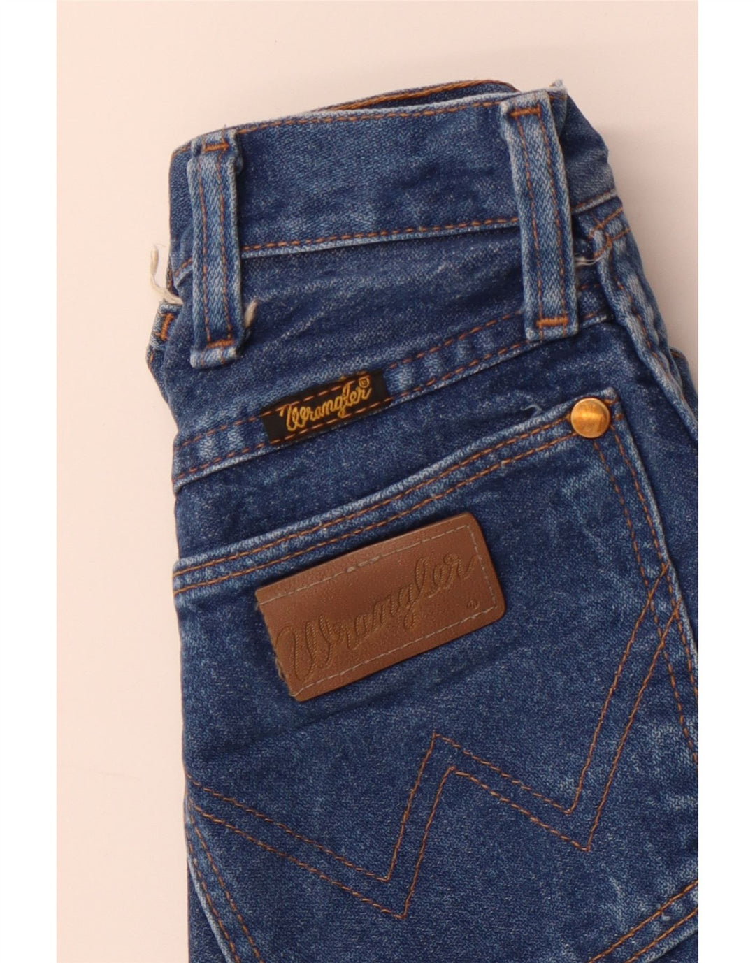 Shorts jeans Wrangler feminino de cintura alta W22 2XS azul