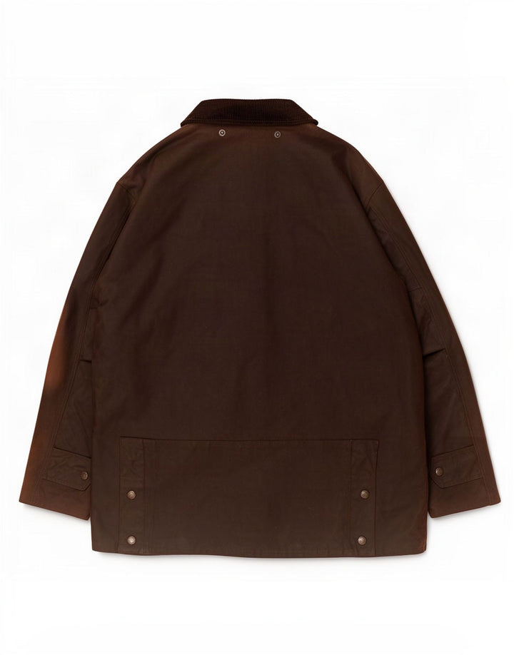 Jaqueta masculina de algodão encerado Pacific Trail UK 44 2XL marrom