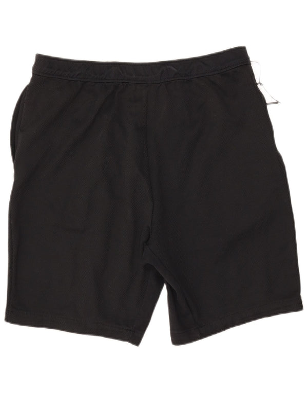Shorts esportivos masculinos NIKE grandes de algodão preto
