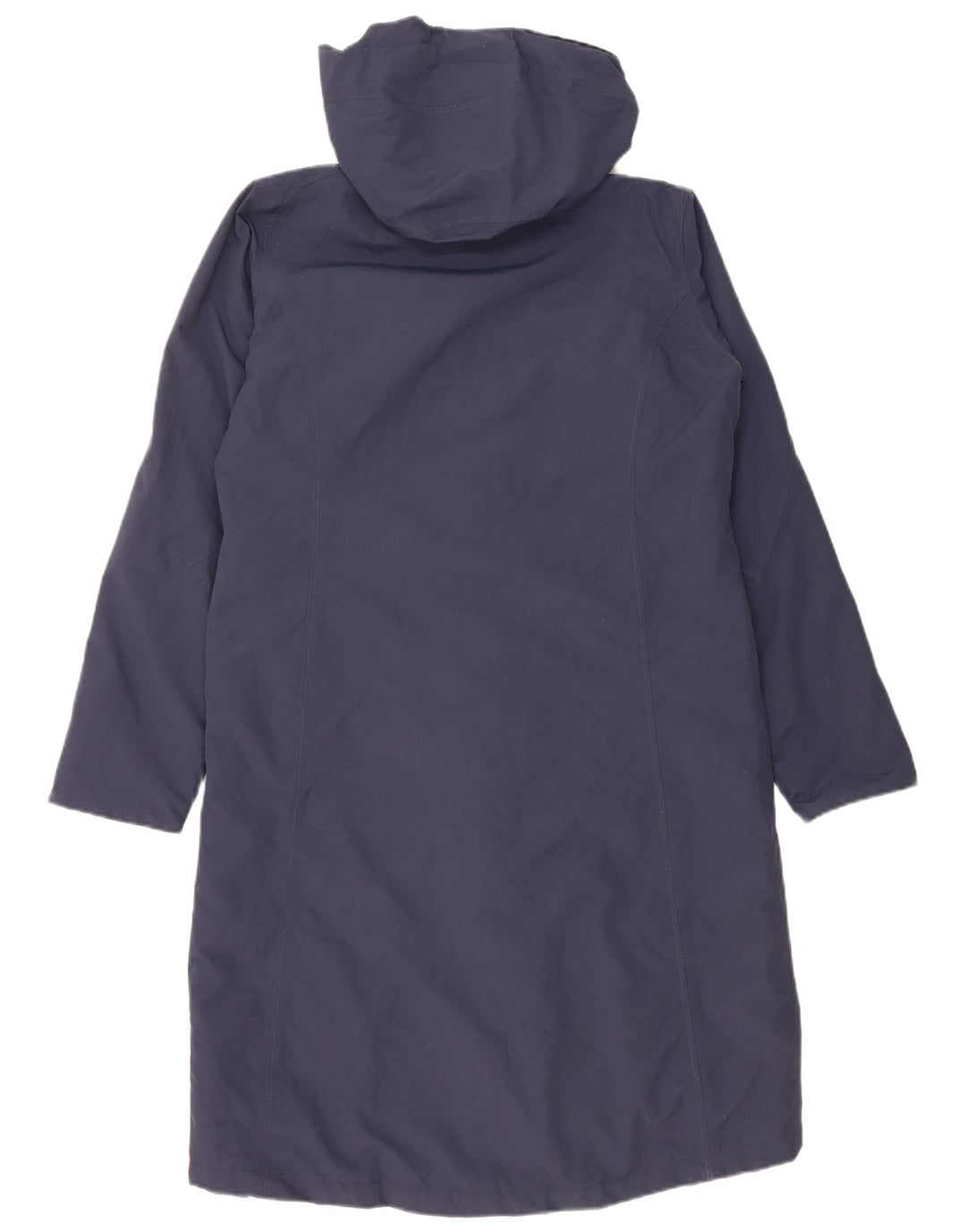 Jaqueta Parka feminina com capuz grande Rohan Reino Unido 10 pequena azul marinho