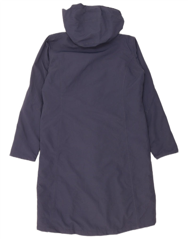 Jaqueta Parka feminina com capuz grande Rohan Reino Unido 10 pequena azul marinho