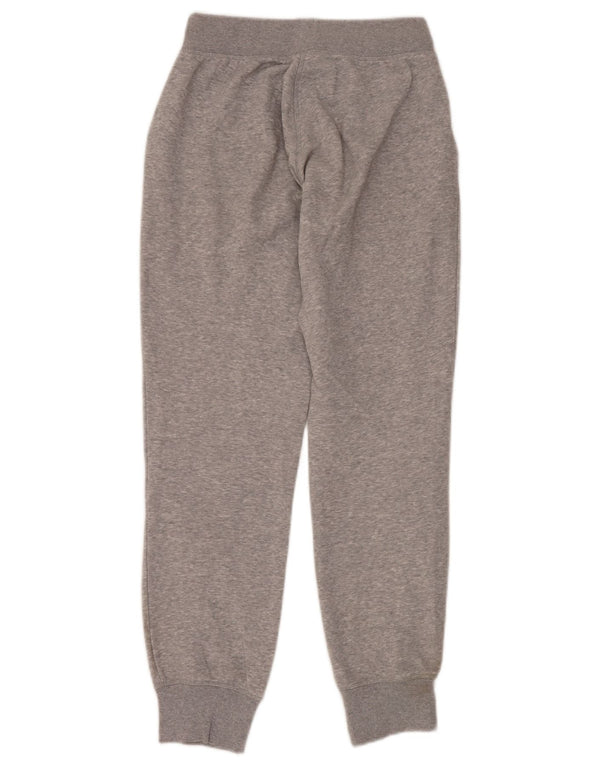 Adidas Womens Graphic Tracksuit Calças Joggers UK 4/6 XS Cinza Algodão