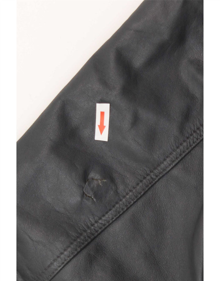 Jaqueta de couro masculina Fatigue UK 42 XL cinza