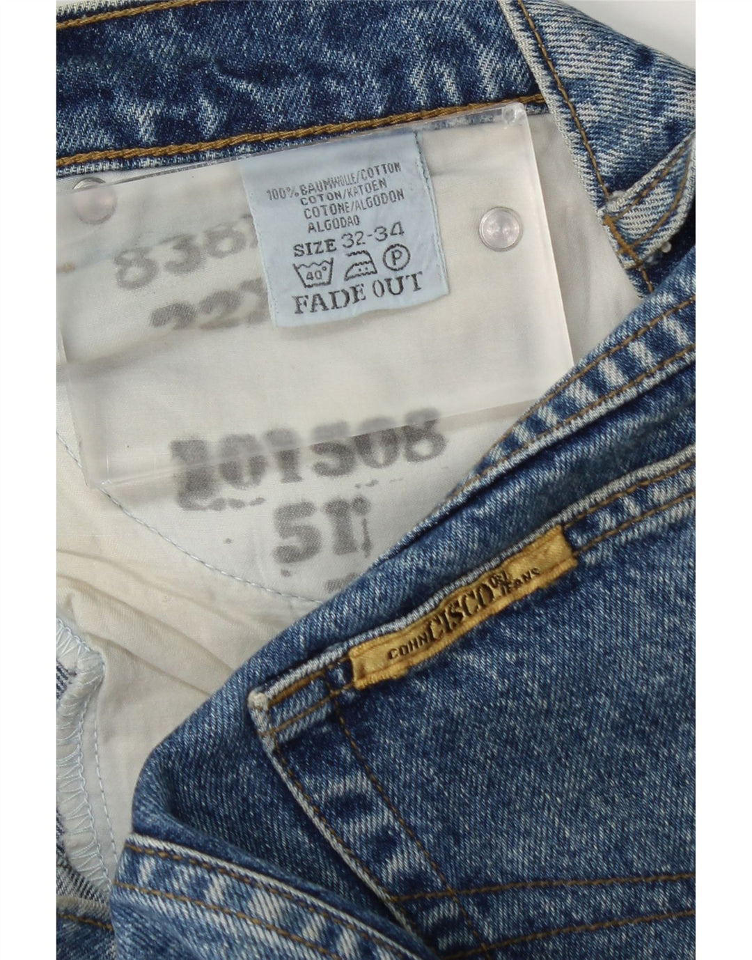 Calça jeans reta masculina Cohn Cisco W32 L32 azul algodão