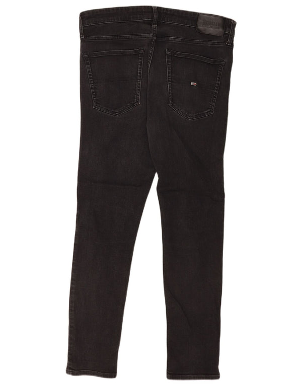 Tommy Hilfiger Masculino Slim Jeans W34 L29 Algodão Preto