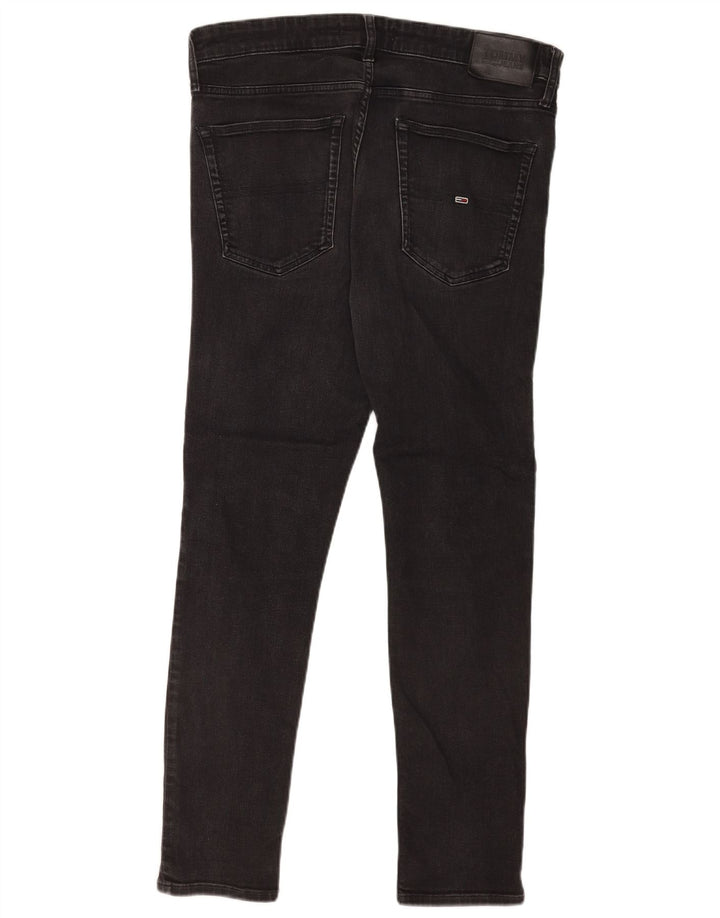Tommy Hilfiger Masculino Slim Jeans W34 L29 Algodão Preto