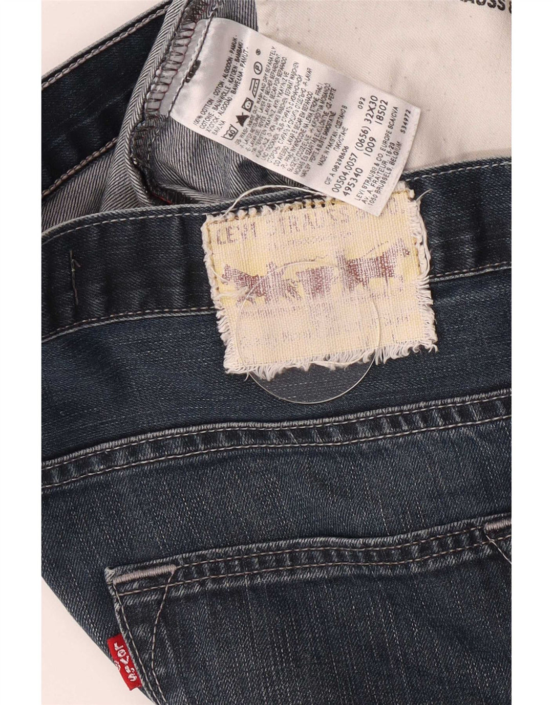 Levi's Masculino 504 Straight Jeans W32 L27 Azul Algodão