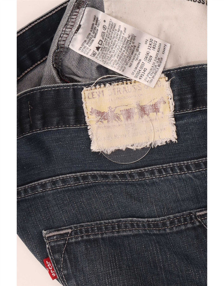 Levi's Masculino 504 Straight Jeans W32 L27 Azul Algodão