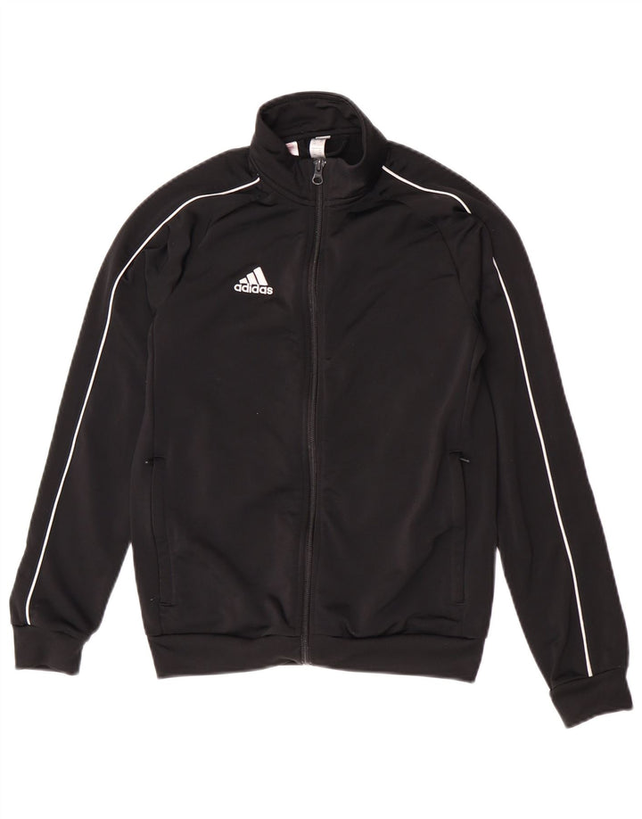 Casaco de treino Adidas Boys 11-12 anos preto poliéster
