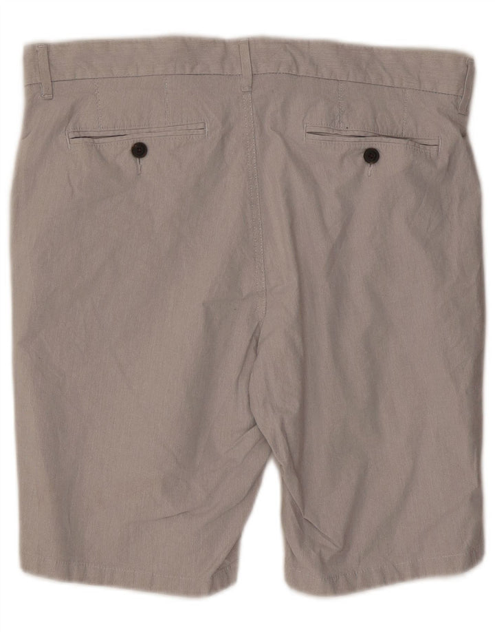 Shorts chino masculino Marks & Spencer W34 grande algodão cinza