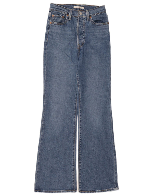 Jeans feminino Levi's Ribcage Bootcut W27 L31 azul algodão