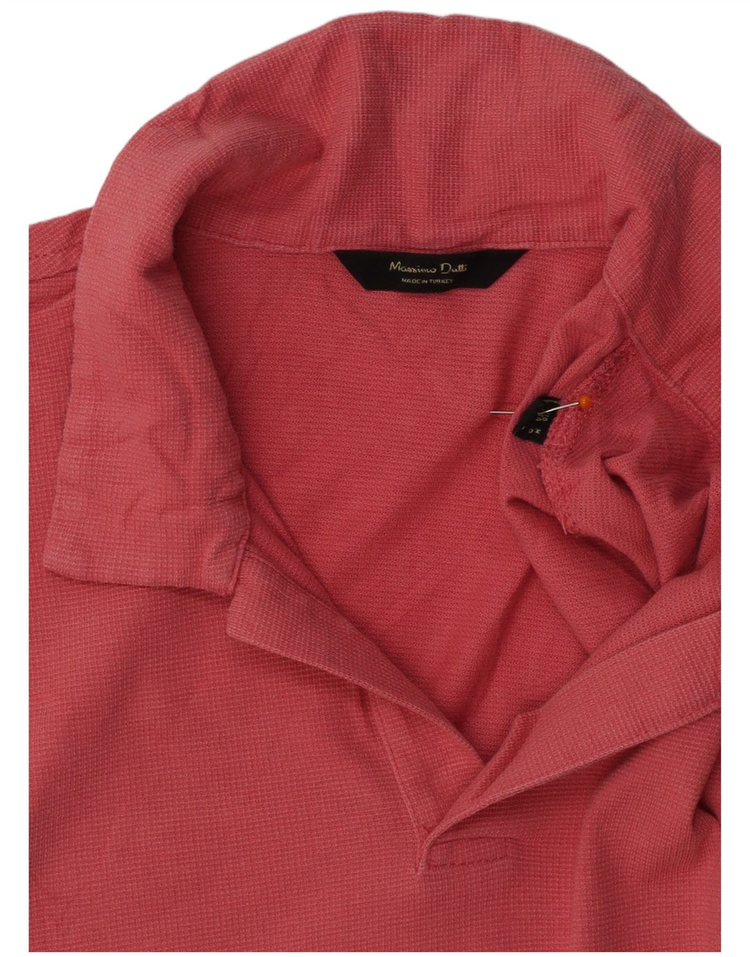 Camisa polo masculina MASSIMO DUTTI rosa médio