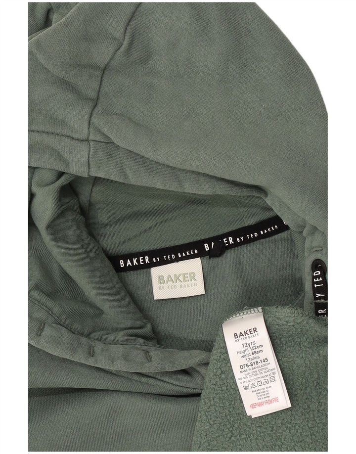 Suéter com capuz gráfico feminino TED BAKER 11-12 anos algodão verde