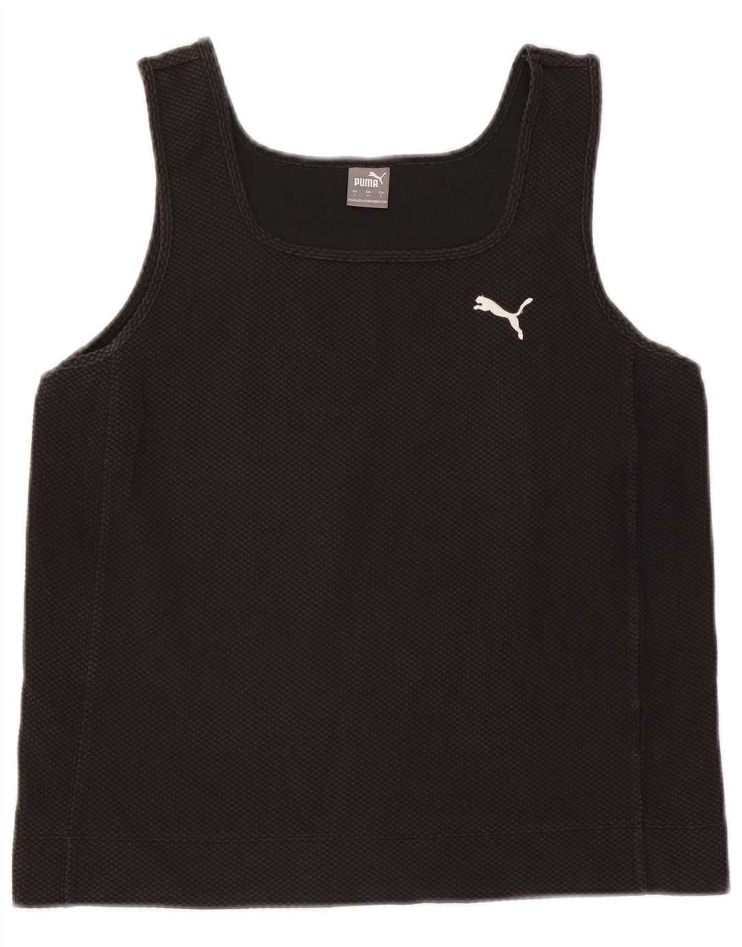 Puma Womens Crop Vest Top UK 14 Grande Preto