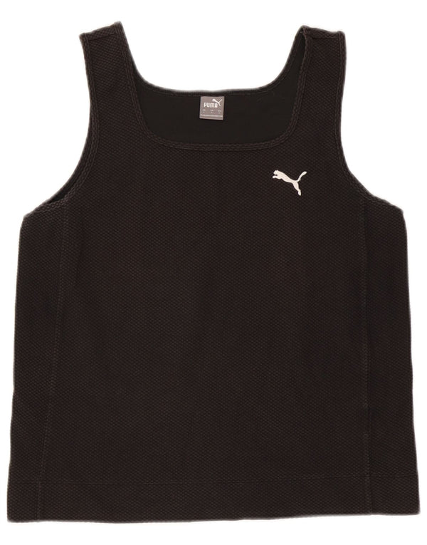 Puma Womens Crop Vest Top UK 14 Grande Preto