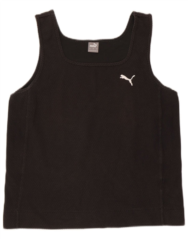 Puma Womens Crop Vest Top UK 14 Grande Preto