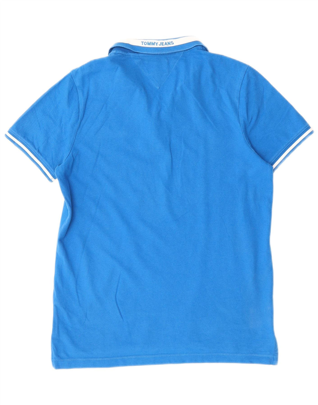 Camisa polo masculina Tommy Hilfiger grande algodão azul