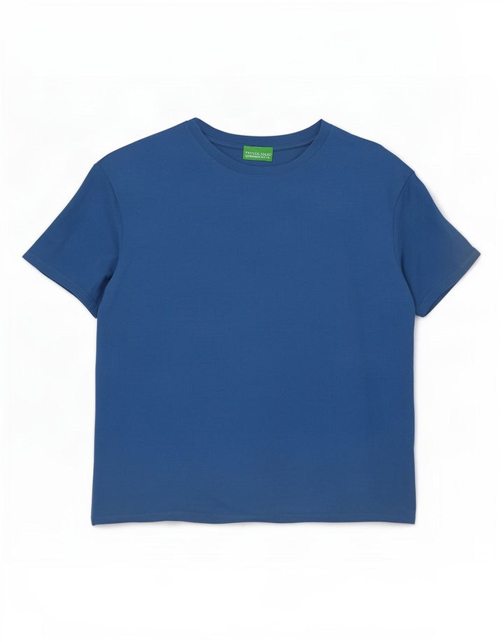 Camiseta feminina Benetton UK 16 grande azul