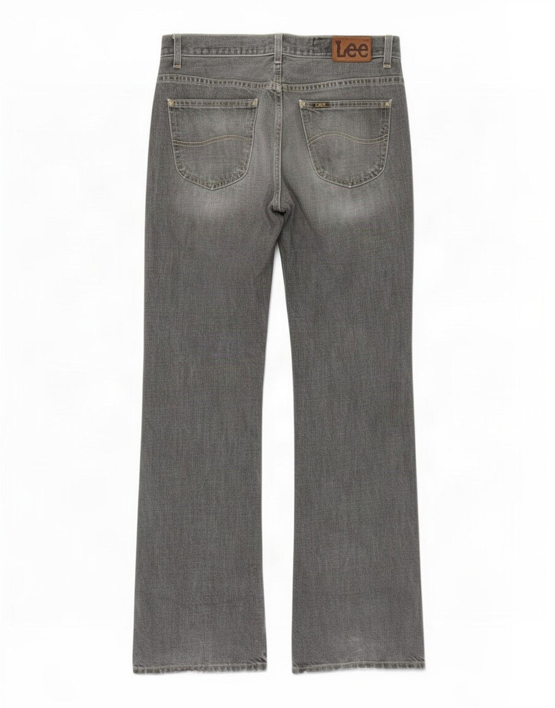 Calça jeans feminina Lee Bootcut W30 L34 cinza
