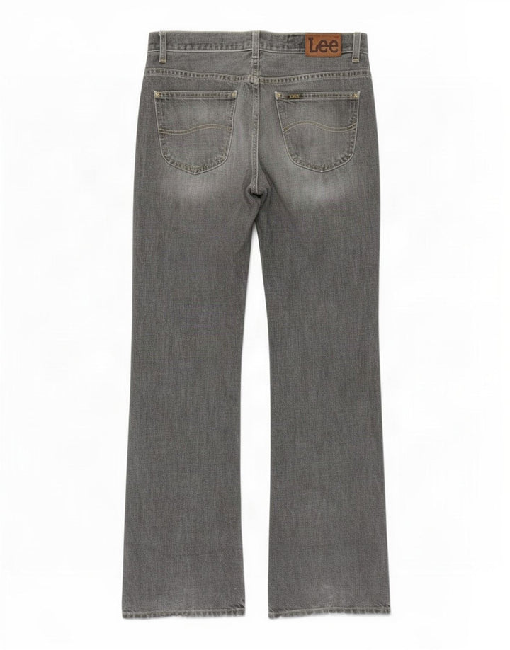 Calça jeans feminina Lee Bootcut W30 L34 cinza