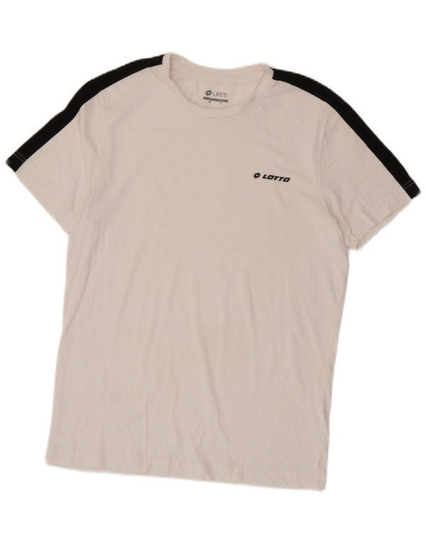Camiseta masculina LOTTO Life's Top médio branco colorblock