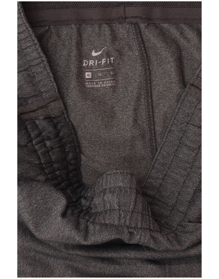 Nike Womens Dri Fit Calças de treino Joggers UK 18 XL Cinza