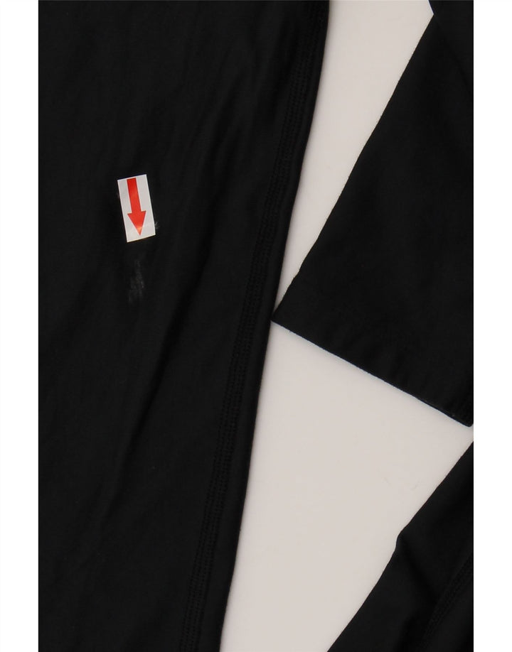 Under Armour Womens Compression Top Manga Longa Reino Unido 14 Grande Poliéster Preto