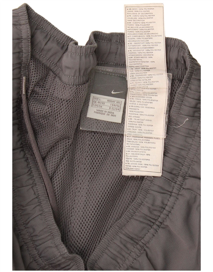 Calça de treino masculina Nike joggers grande poliéster cinza