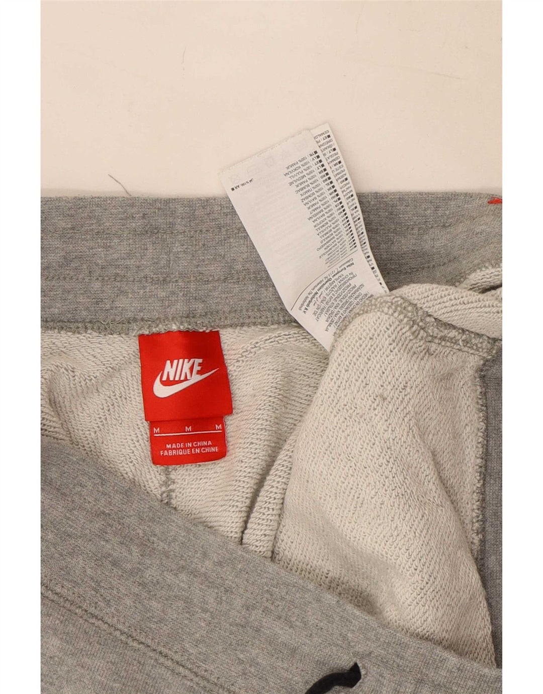 Calça de treino masculina Nike joggers cinza médio algodão