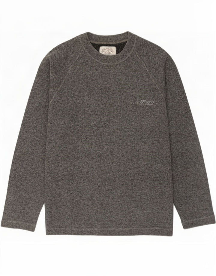 Suéter masculino Armani Jeans com gola redonda, grande algodão cinza