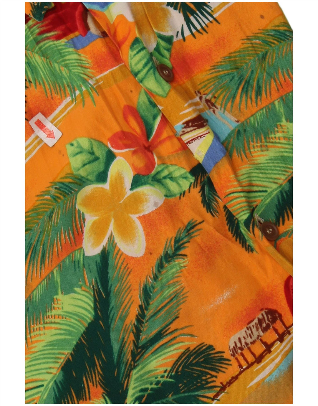 PETER ELLIOT Camisa masculina de manga curta grande floral havaiana multicolorida