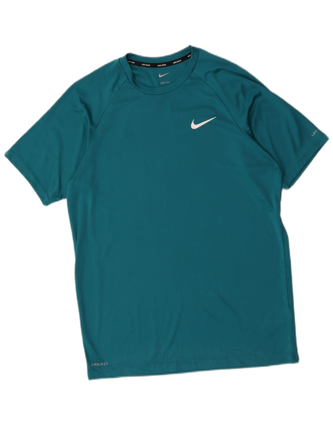 Nike Mens Dri Fit Camiseta Top Médio Azul Poliéster