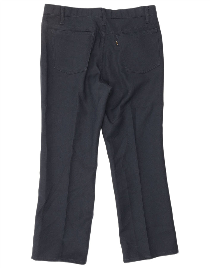 Calça casual reta masculina LEVI'S W36 L30 poliéster azul marinho