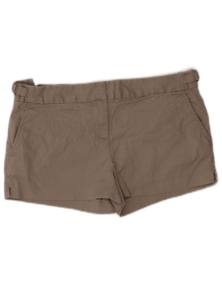 Shorts Chino Feminino Gap UK 12 Médio W32 Algodão Cinza