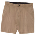 Shorts chino masculino Marks & Spencer W36 grande algodão bege
