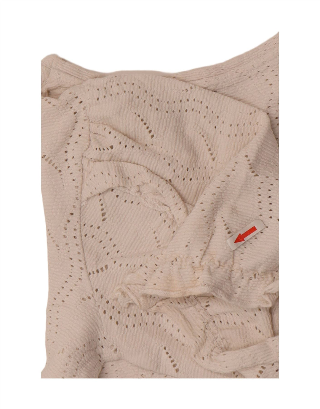 Blusa feminina Zara Top UK 12 algodão branco médio