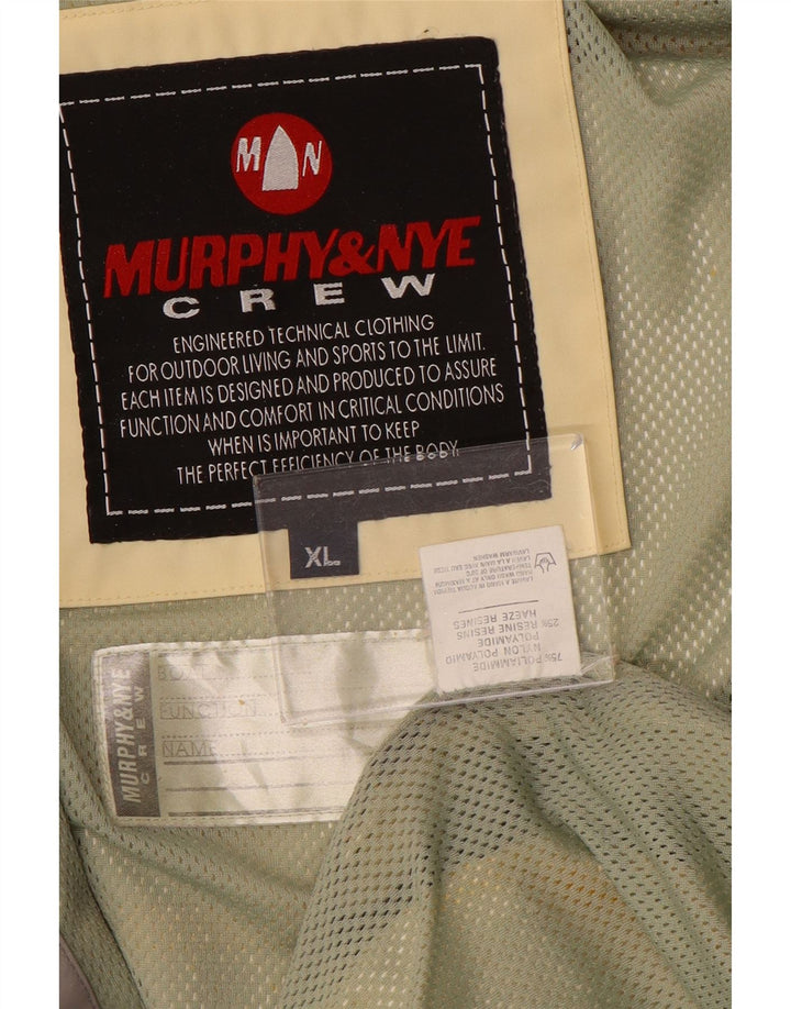 Jaqueta bomber masculina Murphy & Nye Reino Unido 42 XL amarelo nylon