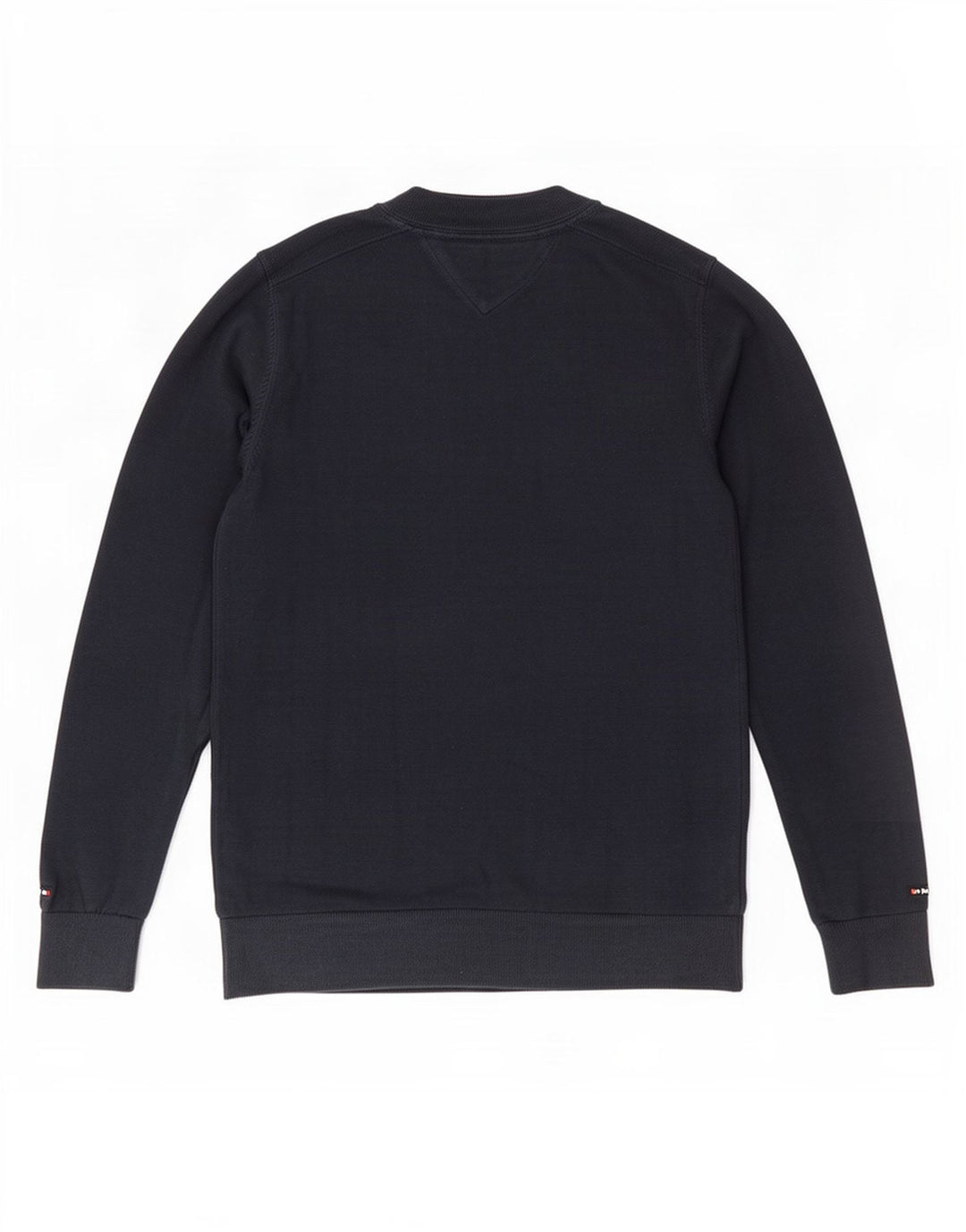 Tommy Hilfiger Suéter masculino com gola redonda gráfica médio azul marinho