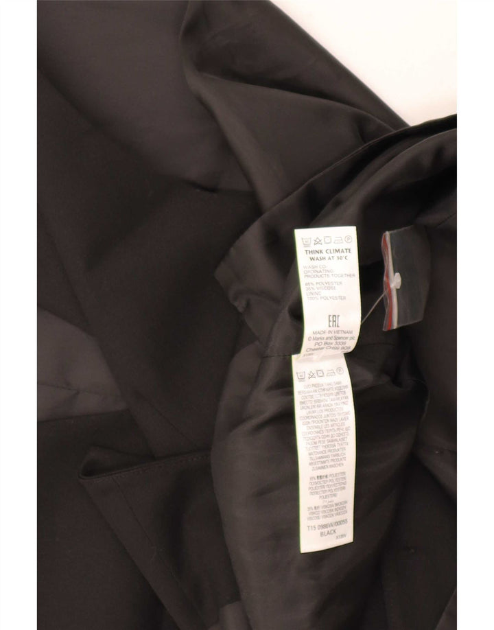 Colete masculino Marks & Spencer grande poliéster preto