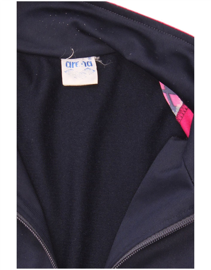 Arena Mens Graphic Tracksuit Top Jaqueta XL Azul Marinho Colourblock Poliéster