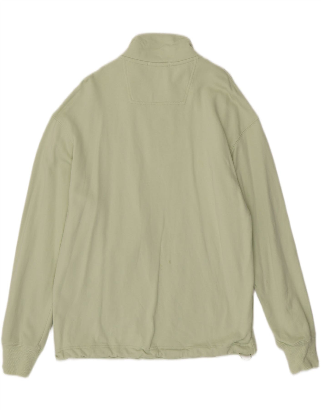 SCOTCH & SODA Mens Zip Neck Sweatshirt Jumper Medium Green Cotton Vintage Scotch & Soda and Second-Hand Scotch & Soda from Messina Hembry 