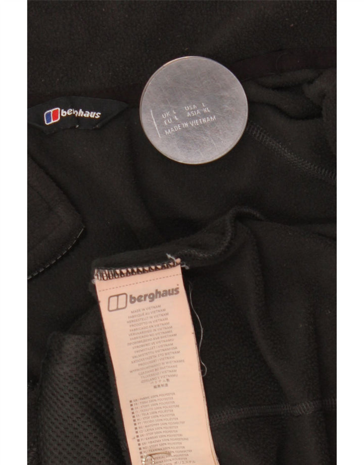 Jaqueta de lã masculina Berghaus UK 40 grande poliéster preto