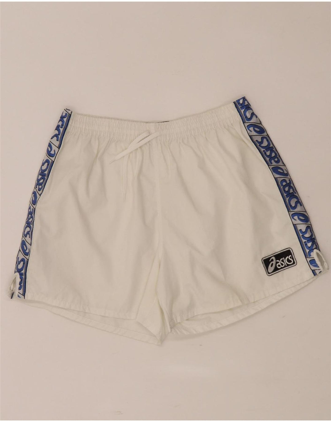 Shorts esportivos masculinos Asics Graphic médio branco colorblock