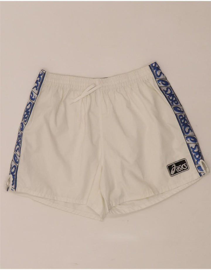 Shorts esportivos masculinos Asics Graphic médio branco colorblock
