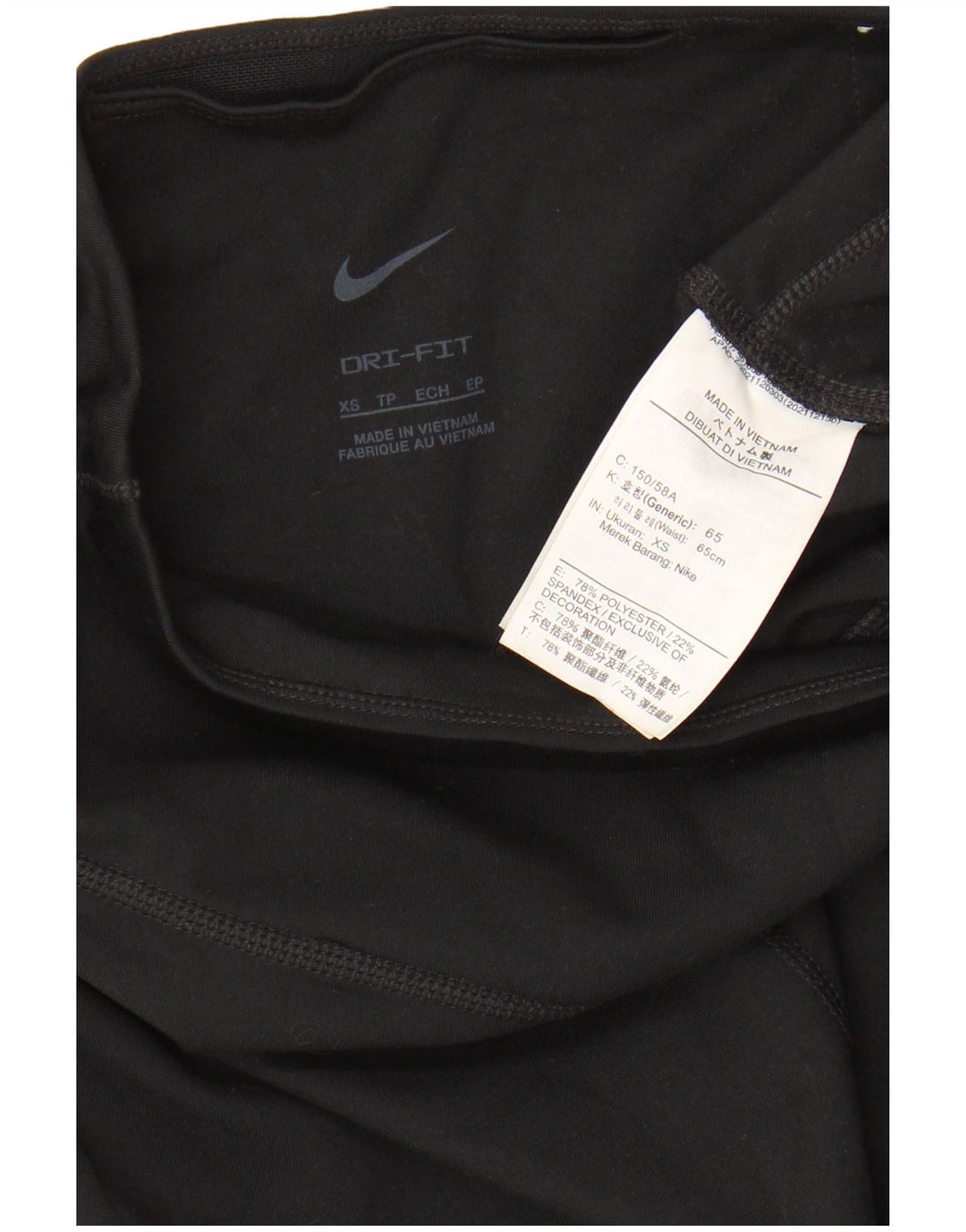 Leggings femininas Nike Graphic UK 4 XS preto poliéster