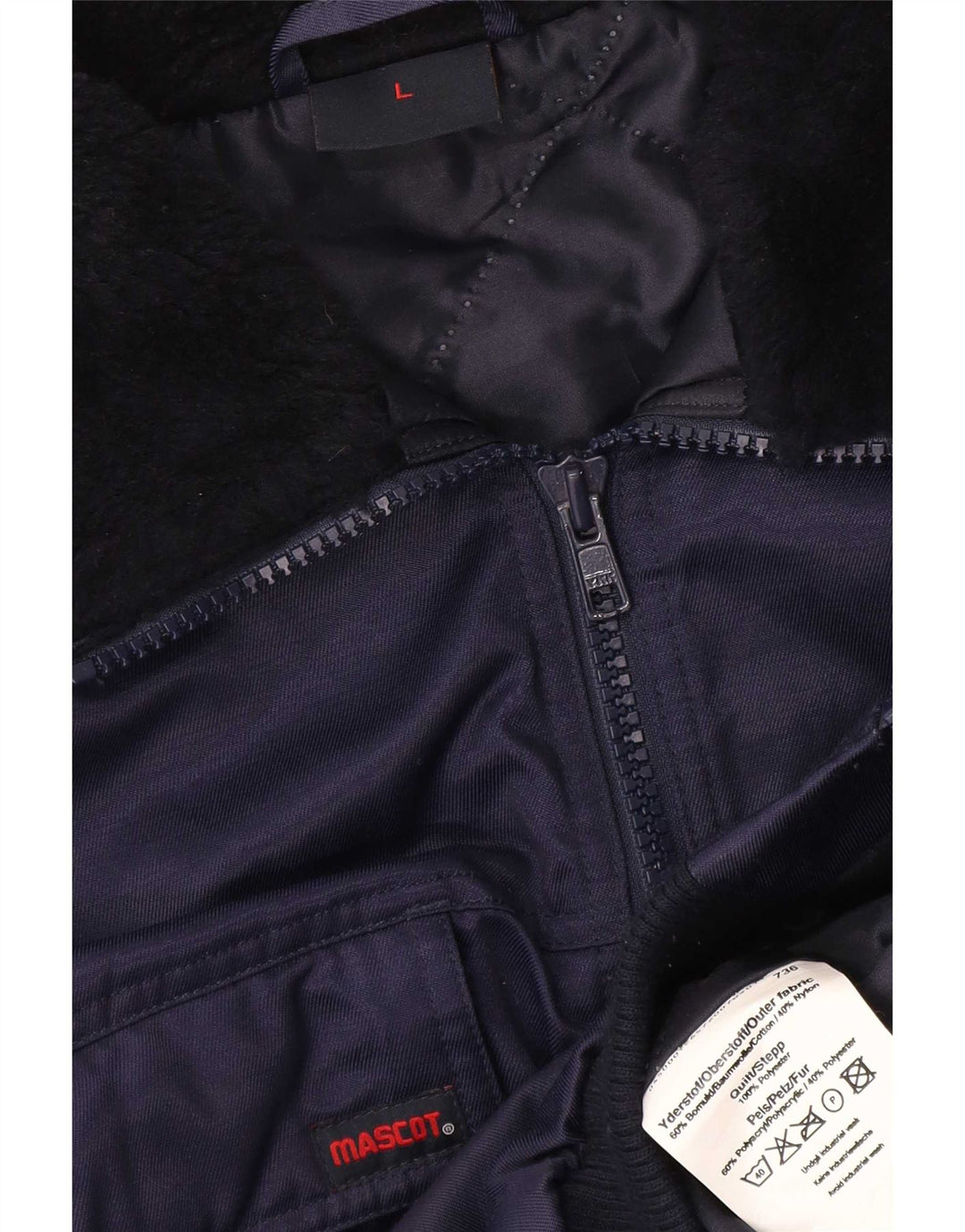 Jaqueta bomber masculina mascote Reino Unido 40 grande algodão colorblock azul marinho