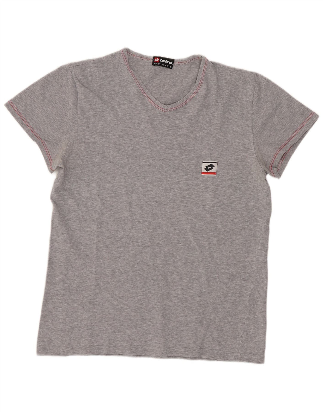 Camiseta feminina Lotto UK 12 algodão cinza médio